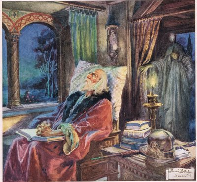 Jak to była lepsza młodość, ilustracja z „Rabbi Ben Ezra” Roberta Browninga (kolor lito) autorstwa Bernard John Partridge