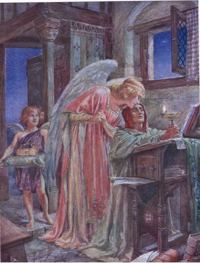 Ale cały świat jest ordynarny, ilustracja z „Rabbi Ben Ezra” Roberta Browninga (kolor litho) autorstwa Bernard John Partridge