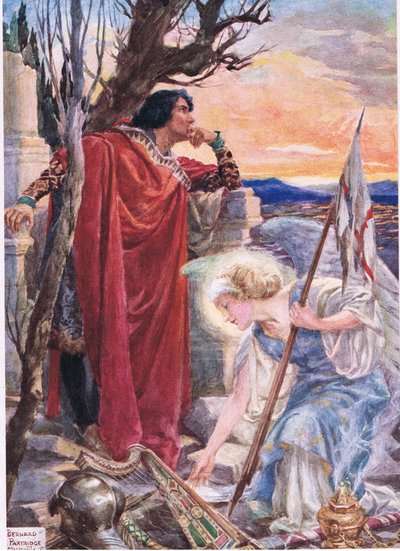 Nigdy nie zginie, ilustracja z „Rabbi Ben Ezra” Roberta Browninga (kolor lito) autorstwa Bernard John Partridge
