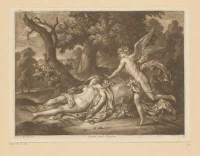 Cupido i Psyche Kupidyn i Psyche (tytuł na obiekcie) autorstwa Bernard Lens (II)