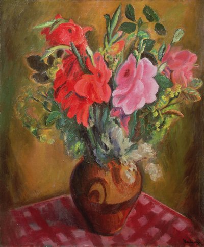 Martwa natura z kwiatami autorstwa Bernard Meninsky