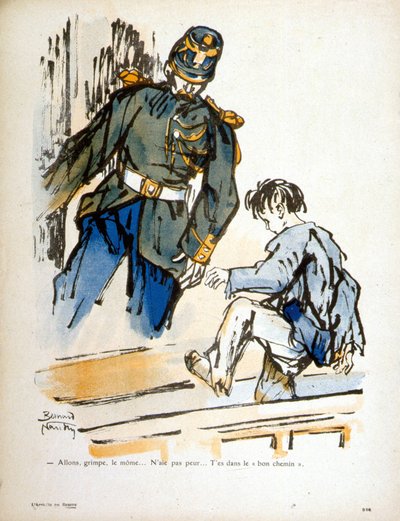 Dziecko i Constable - grawerowanie autorstwa Bernard Naudin