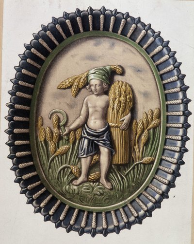 Żniwiarze - Talerz Bernarda Palissy autorstwa Bernard Palissy