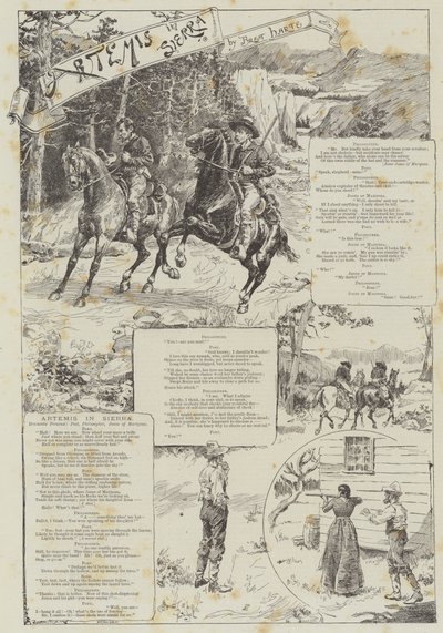 Artemida w Sierra — Bret Harte autorstwa Bernard Partridge