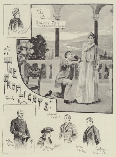 The Profligate, w Garrick Theatre autorstwa Bernard Partridge