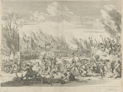 Francuskie okrucieństwa w Bodegraven i Zwammerdam, 1672 autorstwa Bernard Picart (workshop of)