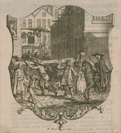 Scena z Londynu, datowana na 1720 r. autorstwa Bernard Picart