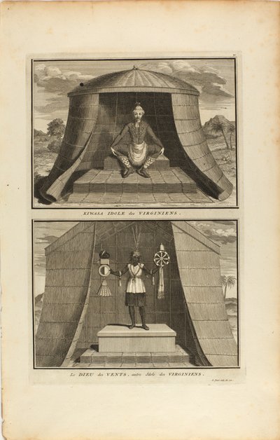 Kuvasa Idole Des Virginiens/Le Dieu Des Vents, Autre Jdote Des Virginiens autorstwa Bernard Picart
