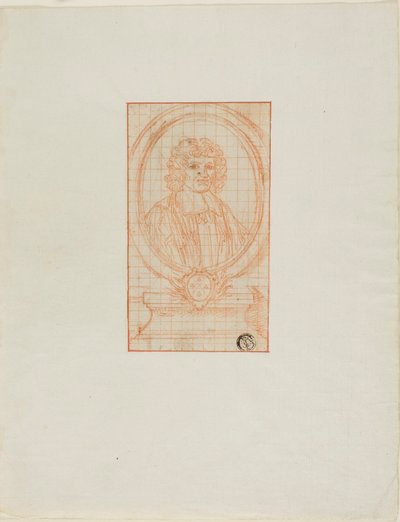 Medalion z portretem duchownego autorstwa Bernard Picart