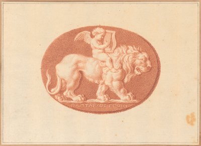 Jedna z sześciu scen o tematyce mitologicznej i klasycznej (czerwona kreda na papierze) autorstwa Bernard Picart