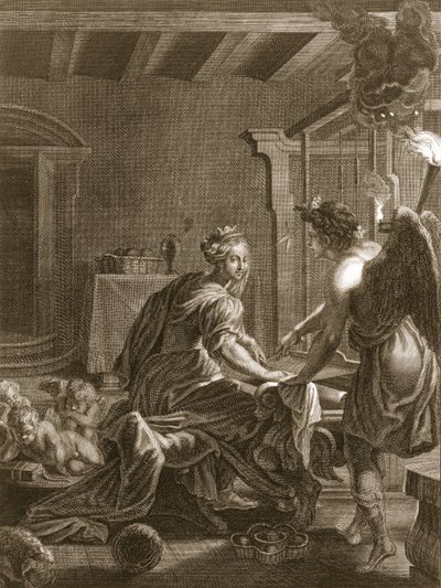Penelopa w swoim krośnie, 1731 autorstwa Bernard Picart