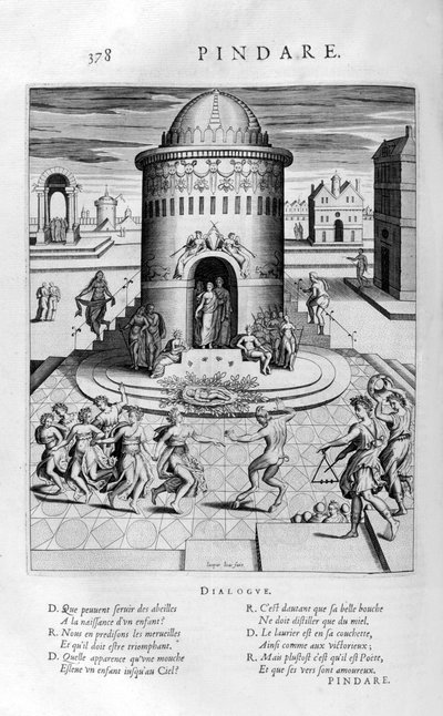 Pindare, 1615 r autorstwa Bernard Picart