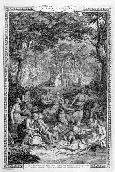 Pastorałki poetyckie, 1728-1729 autorstwa Bernard Picart