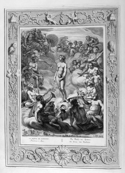Puszka Pandory, 1730 r. autorstwa Bernard Picart
