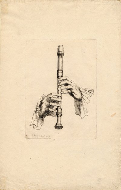 Ręce rejestratorów, um 1700 autorstwa Bernard Picart