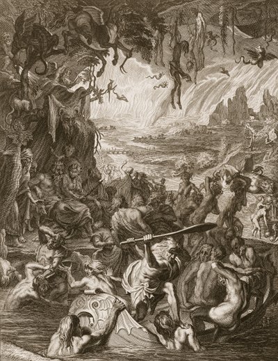 Scena piekła, 1731 autorstwa Bernard Picart