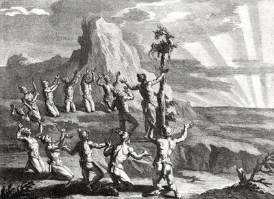 Kult słońca przez rdzennych Indian Ameryki Północnej autorstwa Bernard Picart