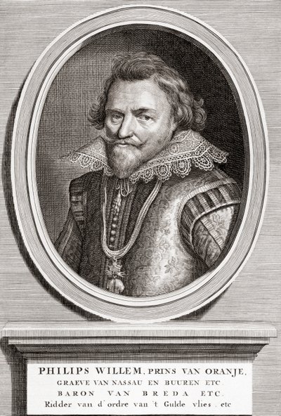 portret Filipa Wilhelma, księcia Orańskiego (1554-1618) autorstwa Bernard Picart