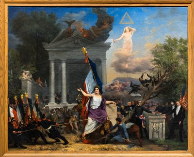 Drzewo wolności, przed 1832 (olej na płótnie) autorstwa Bernard Prosper Debia