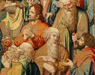 Flamandzki gobelin. Męka Jezusa (Pasja Chrystusa lub Męka Zesłania Ducha Świętego). Inw. dziedzictwa narodowego 10005817. autorstwa Bernard van (after) Orley