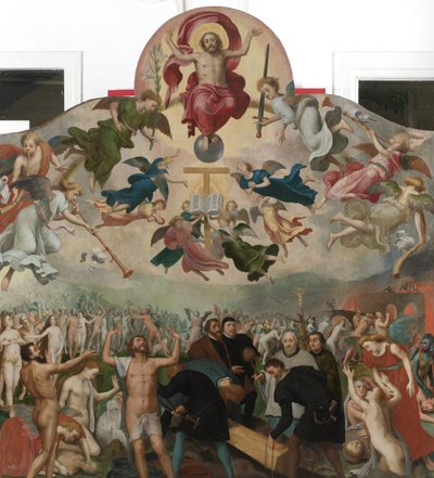 Sąd Ostateczny i Pogrzebanie Zmarłych autorstwa Bernard van Orley (circle of)