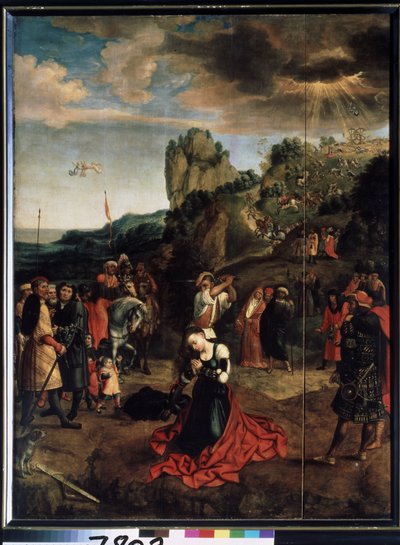 Męczennik św. Katarzyny. (Męczeństwo św. Katarzyny) - Peinture de Bernard van Orley (Barend, Barent, Bernaert van Brussel autorstwa Bernard van Orley
