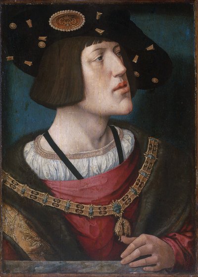 Portret Karola V, Świętego Cesarza Rzymskiego autorstwa Bernard van Orley