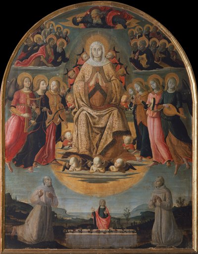 Wniebowzięcie Najświętszej Marii Panny (malarstwo na drewnie) autorstwa Bernardino Fungai