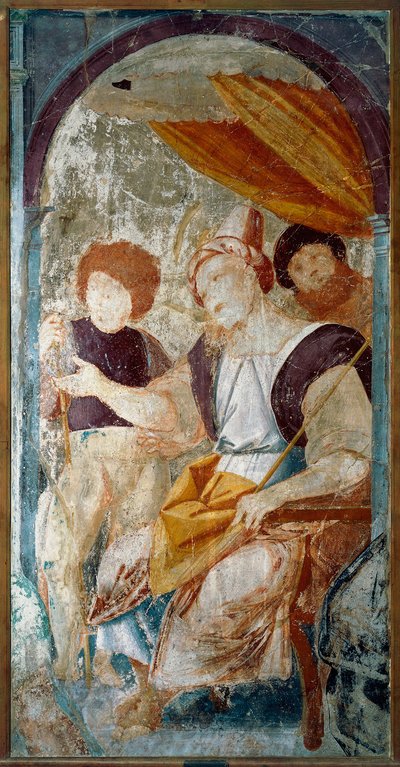 Włochy, Varallo, fragment obrazu Biczowanie autorstwa Bernardino Lanino