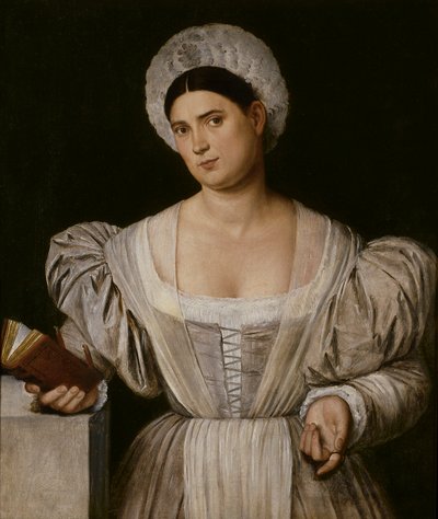 Portret kobiety (Agnese, szwagierka malarza) autorstwa Bernardino Licinio