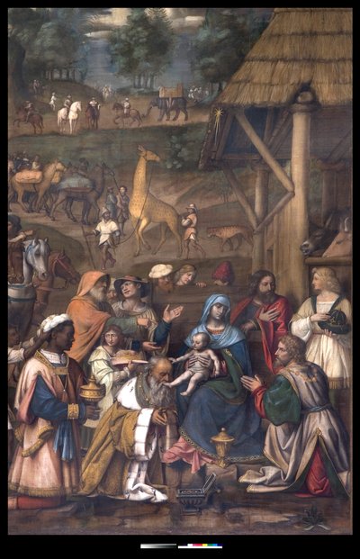 Adoracja Trzech Króli, 1513 autorstwa Bernardino Luini