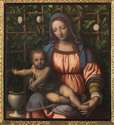 Madonna z Dzieciątkiem (Madonna del Roseto) autorstwa Bernardino Luini