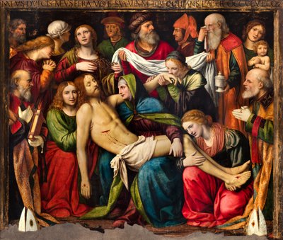 Mediolan, kościół San Giorgio al Palazzo, Bernardino Luini, Złożenie do grobu autorstwa Bernardino Luini