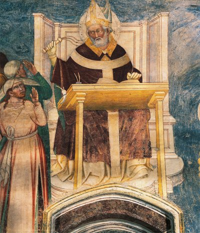 Św. Ambroży, Bernardino Luini (ok. 1480-1532) autorstwa Bernardino Luini