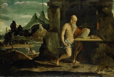 Św. Hieronim autorstwa Bernardino da Brescia (attributed to)