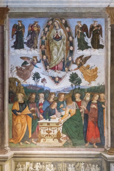 Wniebowzięcie Marii Panny (fresk) autorstwa Bernardino di Betto (& studio) Pinturicchio