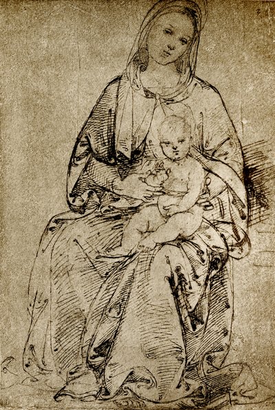 Madonna z Dzieciątkiem autorstwa Bernardino di Betto Pinturicchio