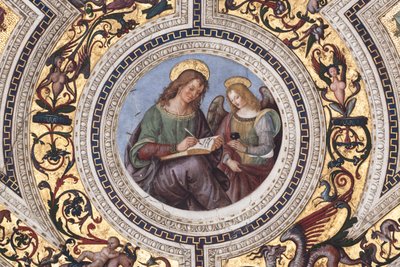 Św. Mateusz, fragment Czterech ewangelistów (fresk) autorstwa Bernardino di Betto Pinturicchio