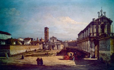Widok na Mediolan (obraz) autorstwa Bernardo Bellotto