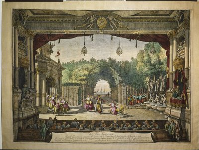 Balet Le Turc Généreux w wiedeńskim Burgtheater, 1758 autorstwa Bernardo Bellotto