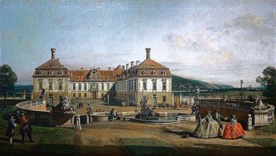 Niemcy: cesarski pałac Schloss Hof, strona dworu honorowego autorstwa Bernardo Bellotto