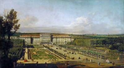 Pałac cesarski Schönbrunn, fasada ogrodowa. autorstwa Bernardo Bellotto