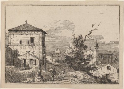 Krajobraz z martwym drzewem autorstwa Bernardo Bellotto