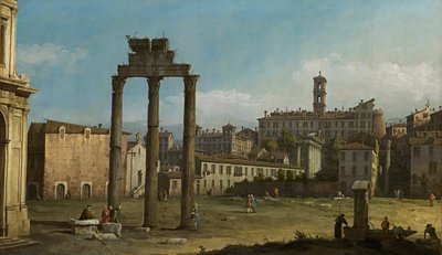 Ruiny Forum, Rzym autorstwa Bernardo Bellotto