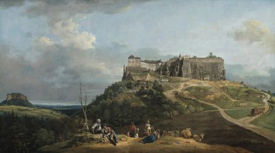 Twierdza Königstein autorstwa Bernardo Bellotto