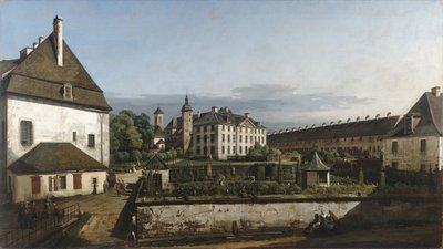 Twierdza Königstein: Dziedziniec z Brunnenhausem autorstwa Bernardo Bellotto