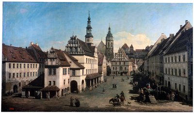Rynek w Pirnie, ok. 1752–1755 r. autorstwa Bernardo Bellotto