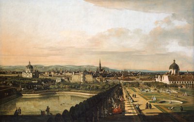 Wiedeń widziany z Belwederu autorstwa Bernardo Bellotto