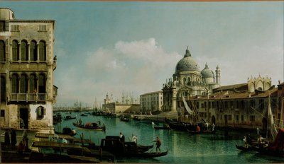 Widok na Wielki Kanał: Santa Maria della Salute i Dogana z Campo Santa Maria Zobenigo autorstwa Bernardo Bellotto