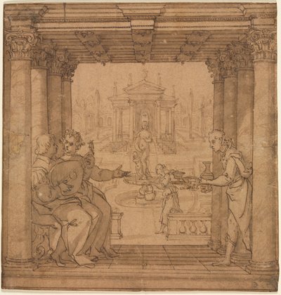 Ilustracja z Gerusalemme Liberata . Torquato Tasso autorstwa Bernardo Castello